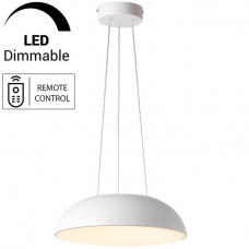 Φωτιστικό Κρεμαστό Φ40cm Στρογγυλό LED 22W 230V 1400lm CCT με Controller IVY